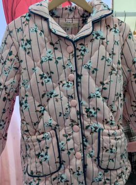 绮瑞2023冬季女款加棉加厚保暖夹棉睡衣可外穿家居服套装47715