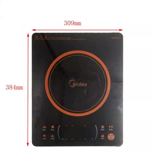 二手拆机面板美的电磁炉配件C21-RH2121/RH2122/RH2120黑晶面板