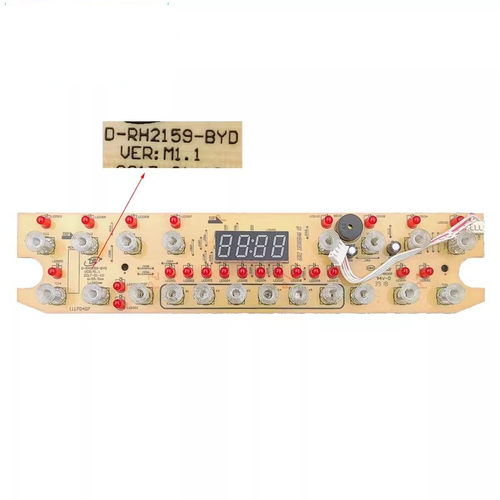 二手拆机美的电磁炉配件C21-WH2126显示板D-RH2159-BYD按键板4线