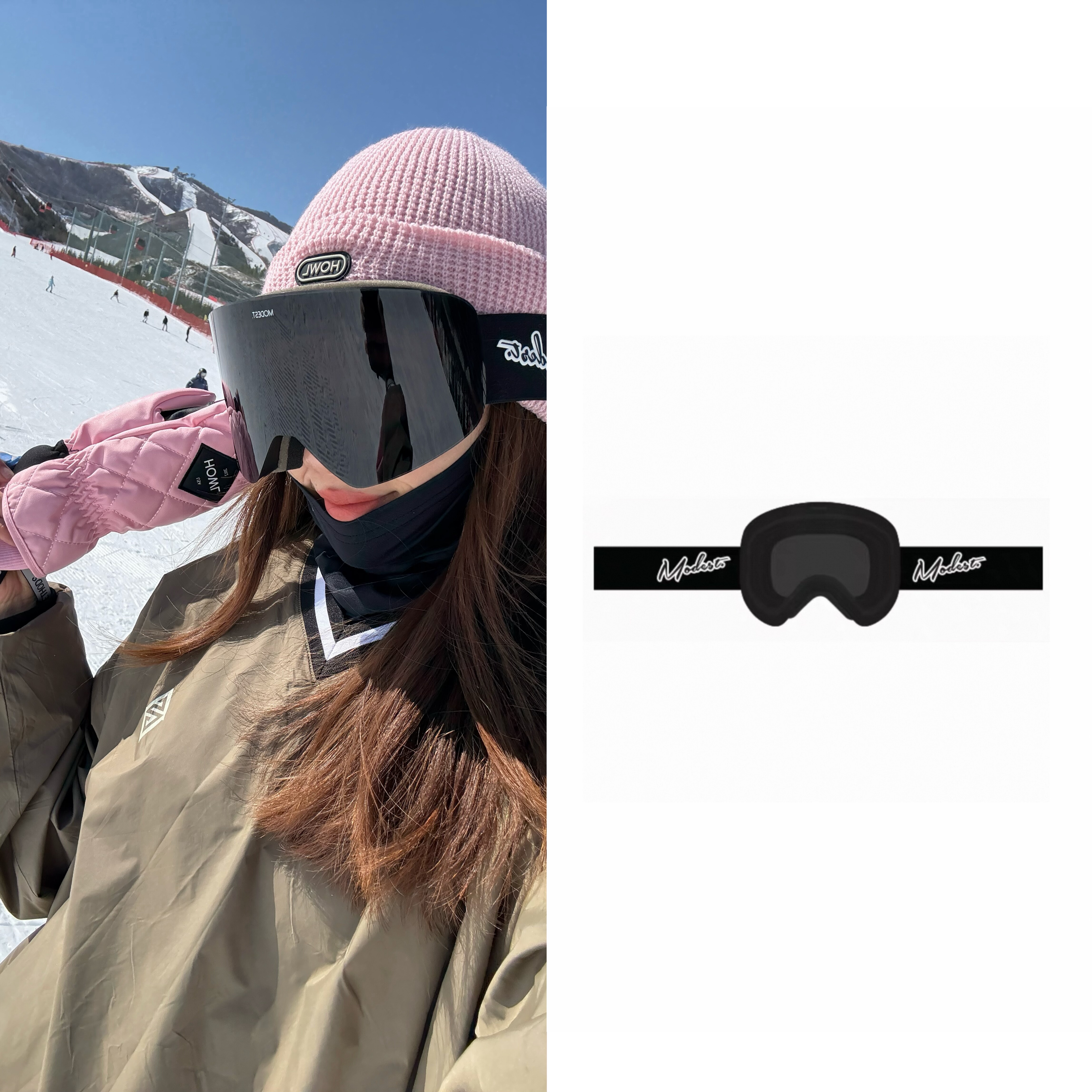 滑雪滑雪镜MODEST双镜片