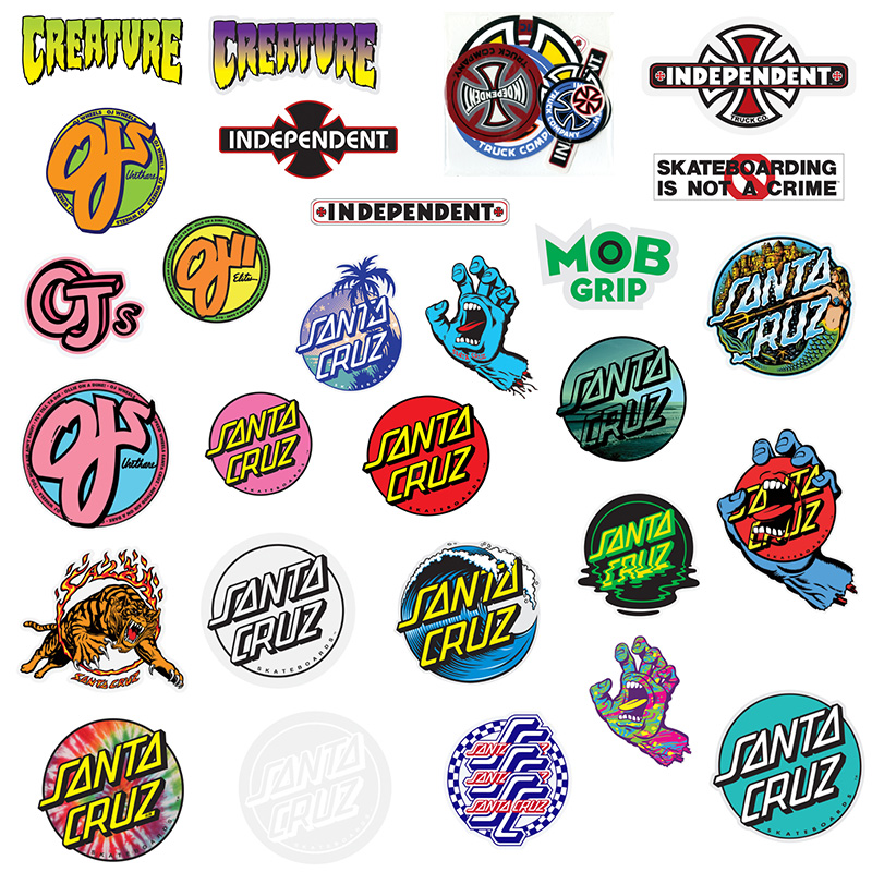 进口滑板creature贴画