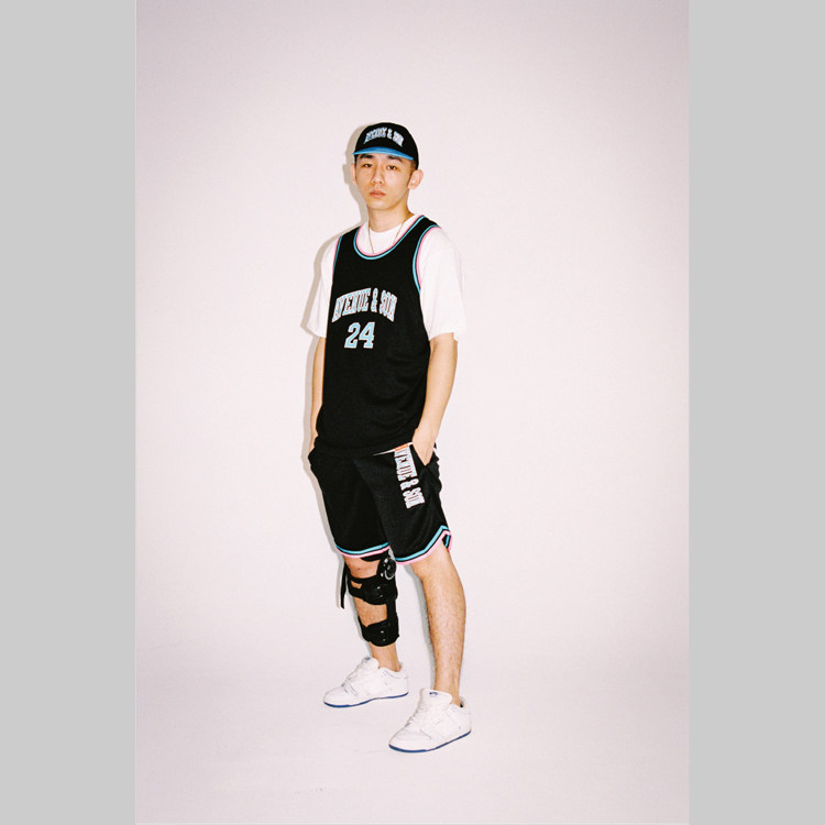 AVENUE&SON大道之子篮球背心无袖宽松滑板上衣男圆领个性1985滑板