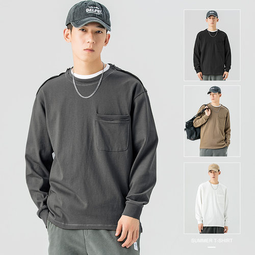 speedup口袋装饰休闲上衣