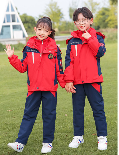 春秋运动冬季五件套小学生校服