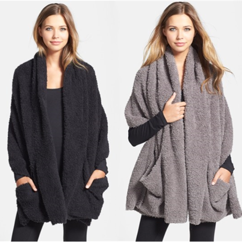 保暖披肩秋冬旅行毯防寒护肩颈斗篷毛毯飞机毯午睡空调毯懒人毯