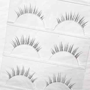 假睫毛细梗仙子毛短款 透明梗仿真空气磨尖漫画眼自然GM05艾魔C40