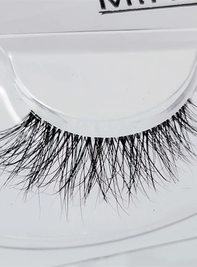 艾魔3D逼真水貂毛假睫毛半截款透明梗自然浓密半眼内短外长6D05*1