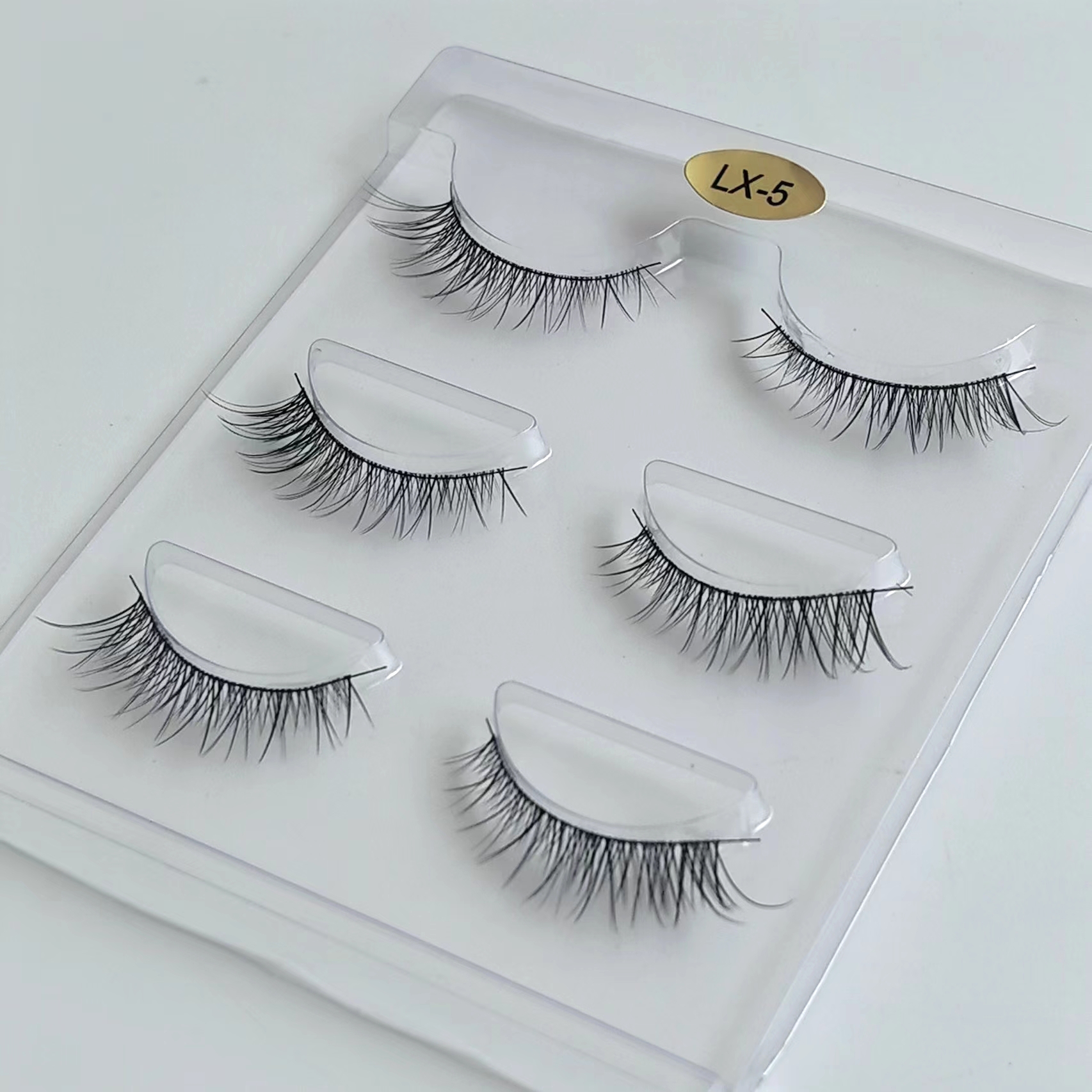 艾魔假睫毛自然浓密仿真单线黑梗