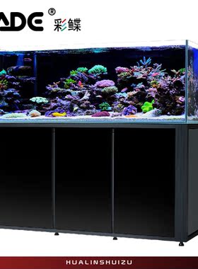 彩鲽CADE新款海水鱼缸全白海水缸珊瑚鱼缸水族箱自带补水箱