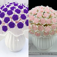 【132】 [2 бутылки] бархатные розы [Fantasy Purple+Rouge Fan]+Make без вазы