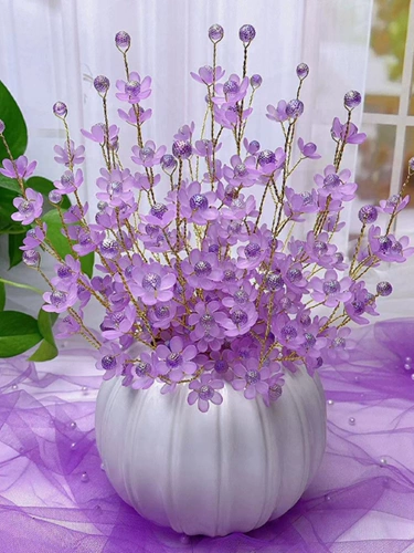 TikTok, красочный браслет из бисера ручной работы, реалистичный плетеный трикотажный набор материалов, новая коллекция, DIY, букет