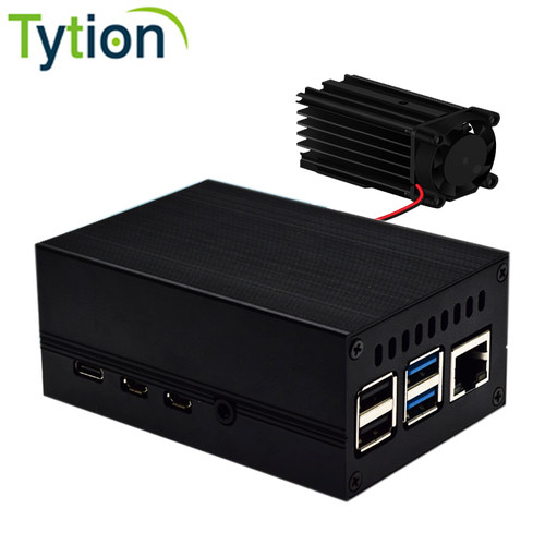 树莓派4B内置散热器金属外壳