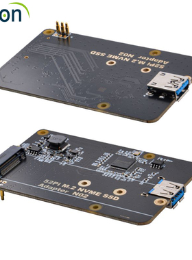 树莓派4B 2280 M.2 NVME SSD扩展板USB3.0固态硬盘存储转接板模块