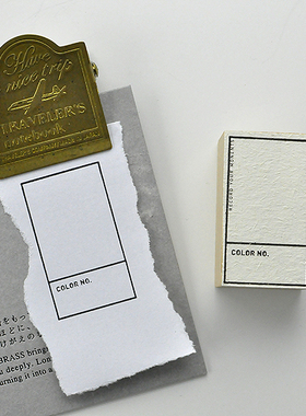 【7ULY】色彩框 备注框水彩标号百搭卡通可爱木质橡皮印章