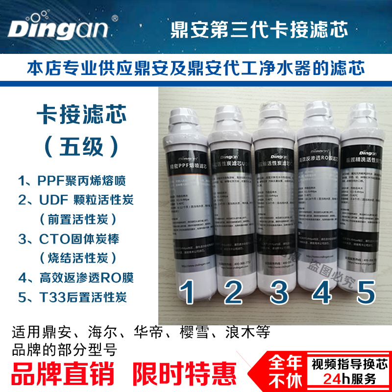 鼎安净水器滤芯适用于金海尔卡接