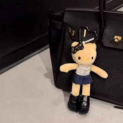 卡通长腿猫包包kt挂件毛绒公仔玩偶背包挂饰装饰钥匙扣闺蜜礼物