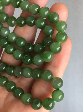 46.00g碧玉项链毛衣链珠宝玉石文玩艺术收藏