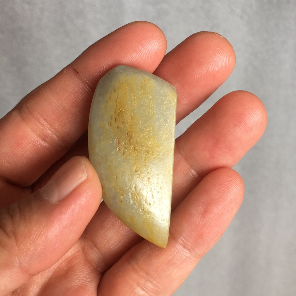 20.47g新疆和田玉洒金皮籽料做迷1块如图珠宝玉石文玩艺术收藏