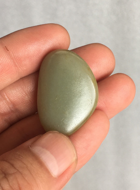 13.59g新疆和田玉青白玉籽料原石手链籽如图珠宝玉石文玩艺术收藏