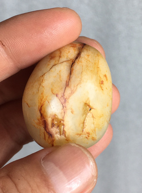 32.25g新疆和田玉籽料红皮白肉如图珠宝玉石文玩艺术收藏