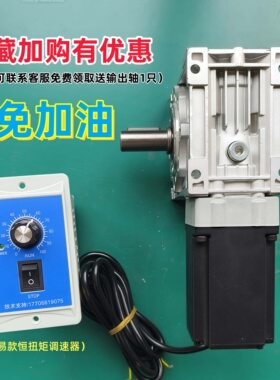 彼邻永磁同步220V无刷同步电机400W600W750W蜗轮蜗杆大扭矩减速机