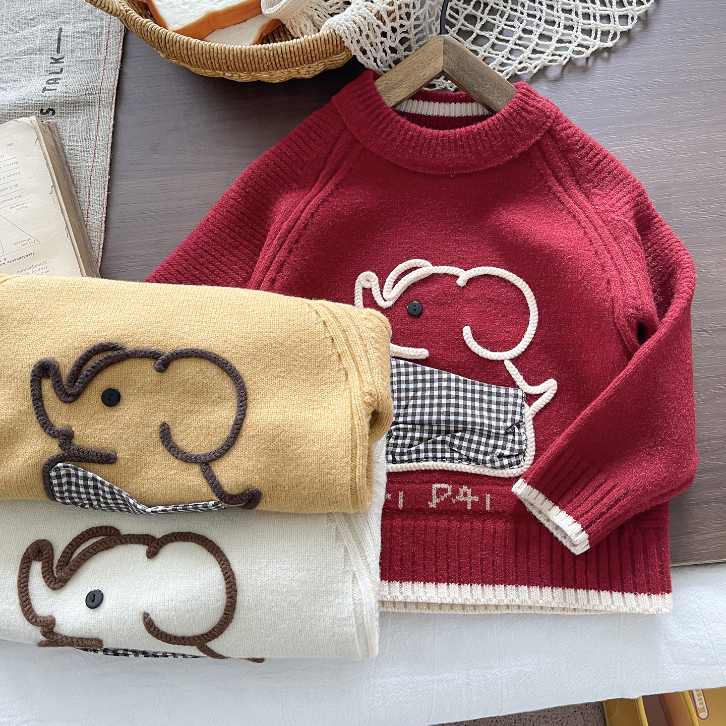 柔软！儿童毛衣秋冬洋气内搭上衣