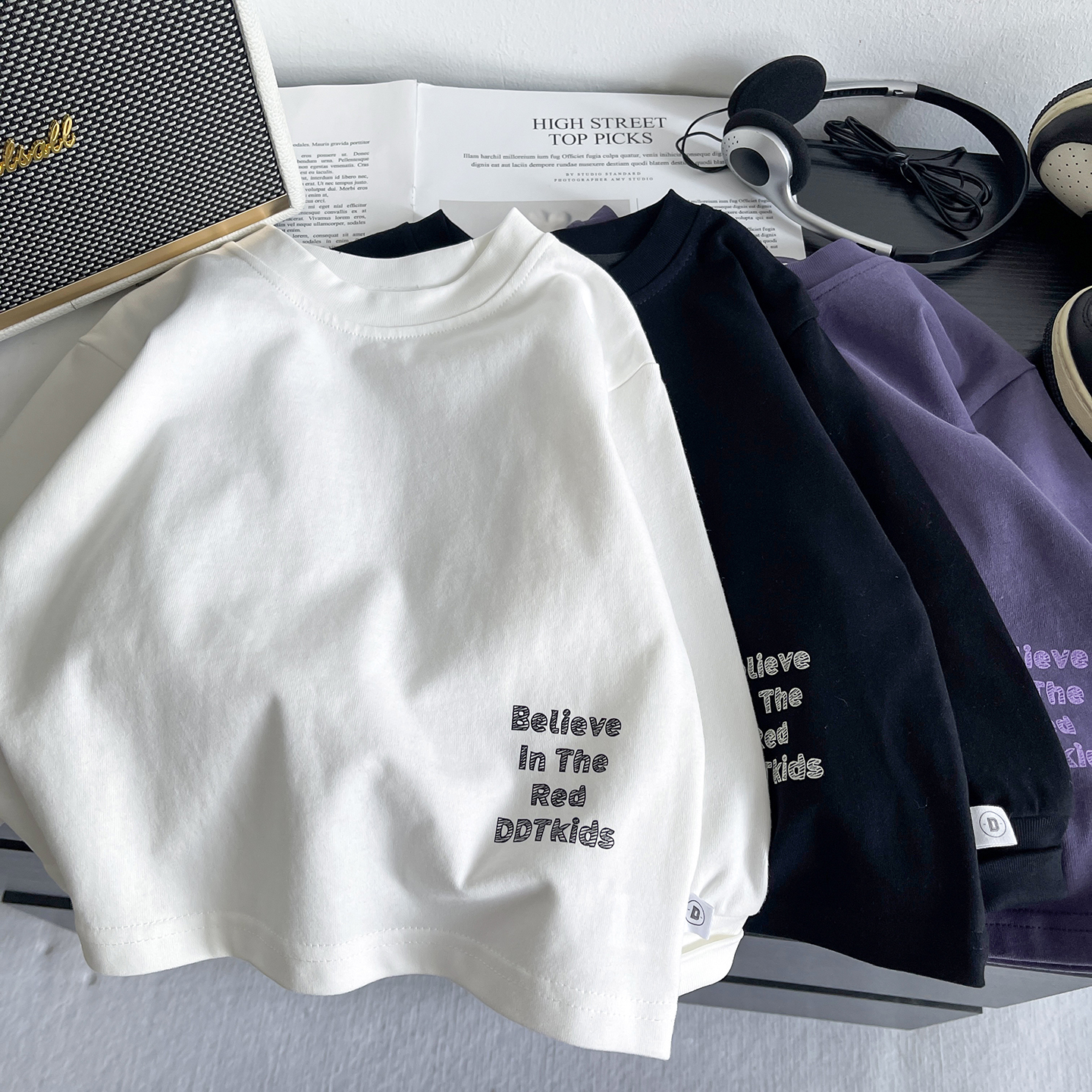 柔软男童长袖T恤春秋休闲打底衫