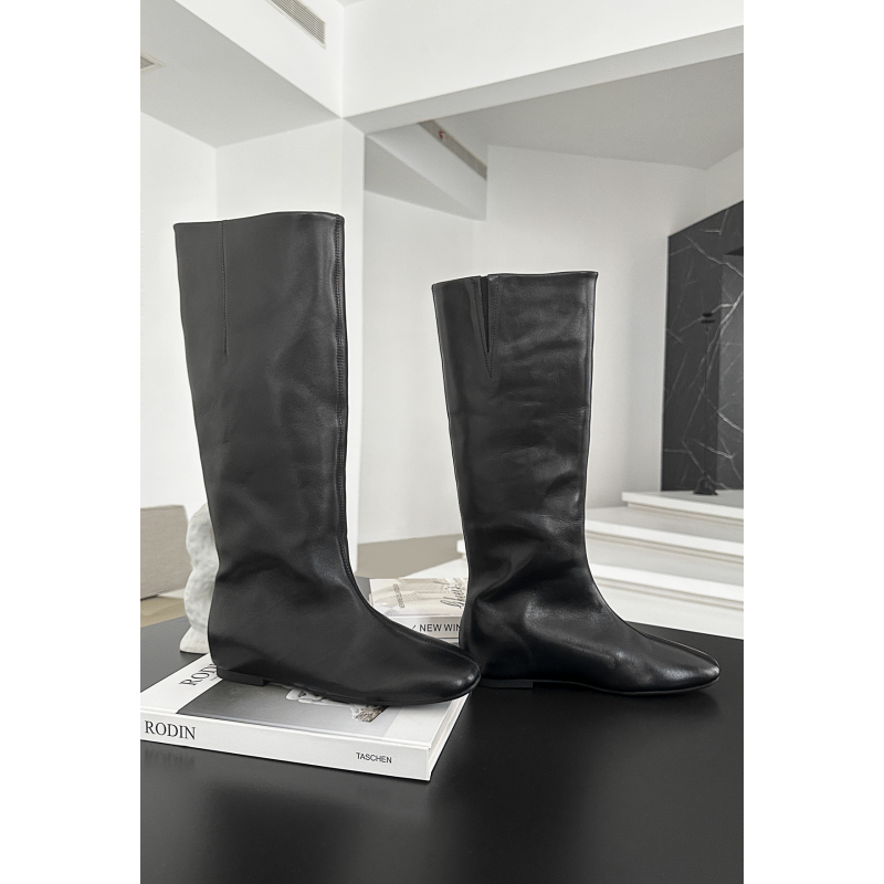 羊皮版~复古显瘦平底时装靴