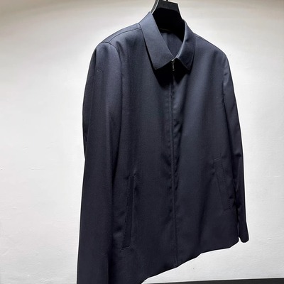 春秋新全羊毛夹克短外套