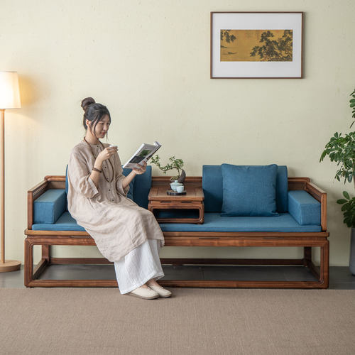 罗汉床床榻卧榻新中式禅意实木