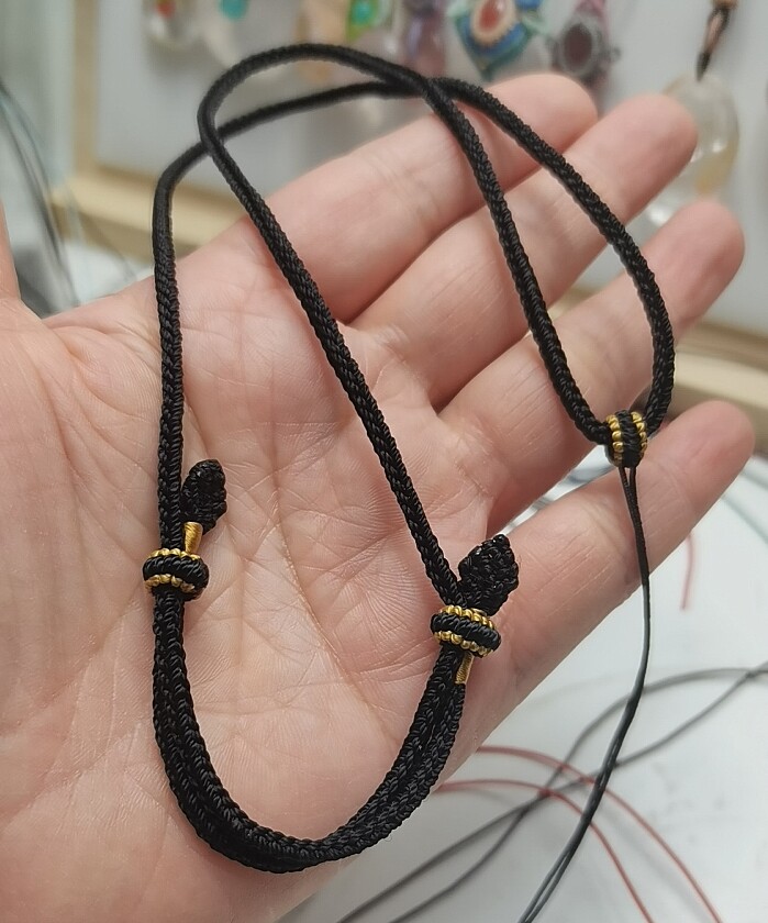 手工编织吊坠绳简易款百搭黄金玉石平安扣均可用