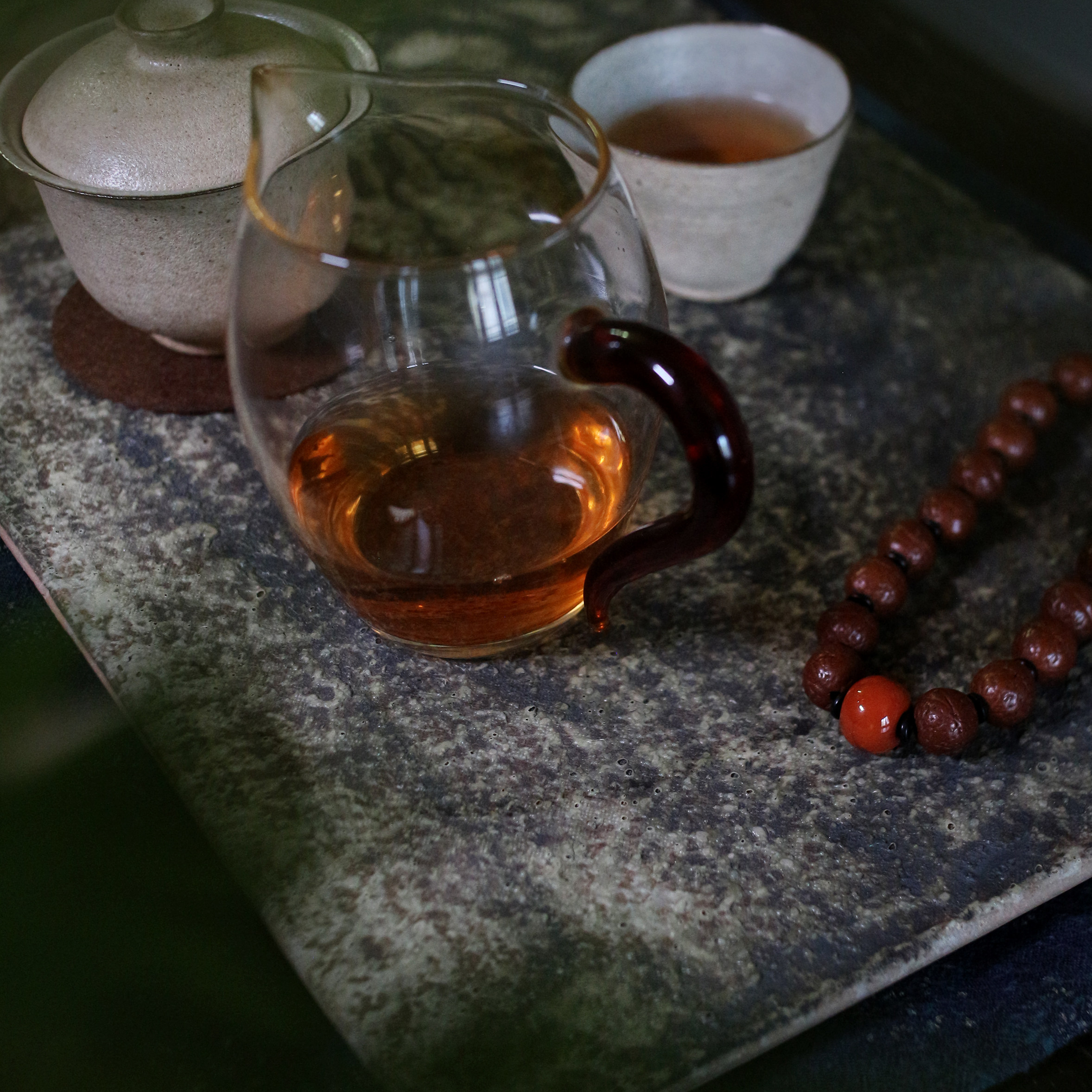 景德镇蝉心亭诧寂风手工制作茶盘