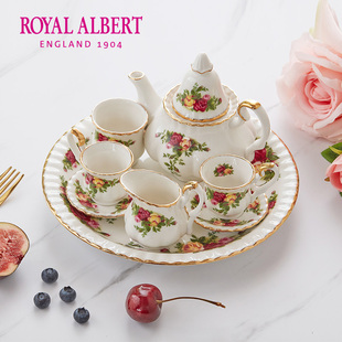 欧式 骨瓷咖啡杯茶杯碟 小奢华 Albert皇家阿尔伯特老镇玫瑰 Royal