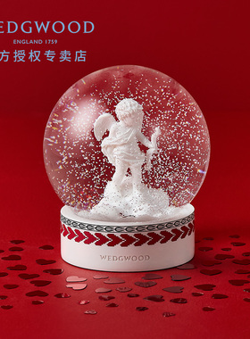 【情人节礼物】WEDGWOOD2024年度限定情人玻璃雪花球摆件装饰