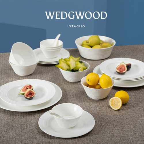 WEDGWOOD威基伍德意大利浮雕餐具碗盘礼盒骨瓷家用送礼餐具