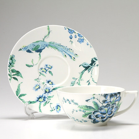 wedgwood玮致活jasper conran中国凤凰咖啡杯骨瓷一杯一碟礼盒装