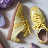 百搭德训鞋 深口单鞋 多巴胺羊皮圆头拼色系带40平底休闲鞋 奈里法式