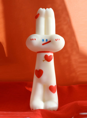 原创怦然心动TOU 兔香薰蜡烛可爱送礼心香氛装饰客厅女生情侣生日