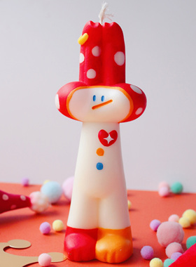 原创小丑兔呦可爱香薰蜡烛手绘小众香氛潮玩摆件房间闺蜜生日礼物