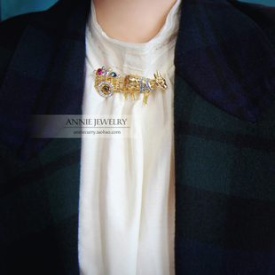 蜻蜓大象鹦鹉马车狗狗胸针合集 美好寓意复古美物 Annie Jewelry