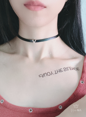 闪钻V字项链女高级感锁骨链黑色皮绳choker颈带甜酷辣妹穿搭配饰