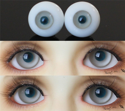 BJD娃娃眼珠浅灰色1/3分娃玻璃眼