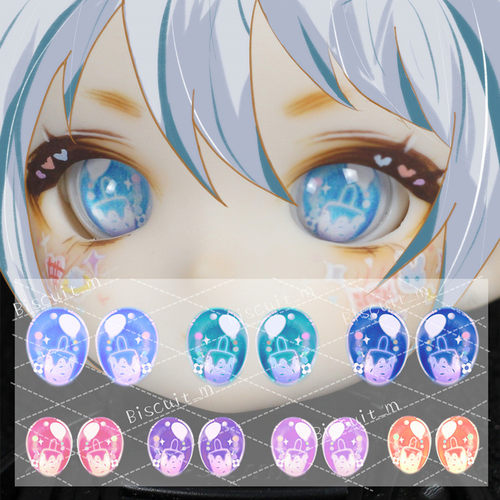 BJD娃娃眼睛夏日雪糕卡通眼珠