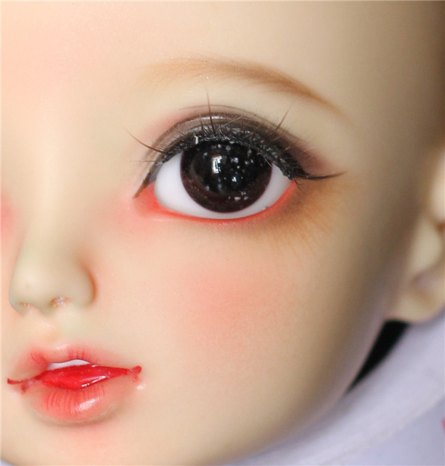 BJD娃娃眼睛纯黑色银箔星空OB11