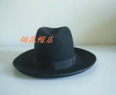 新品纯羊毛礼帽犹太绅士出口原单