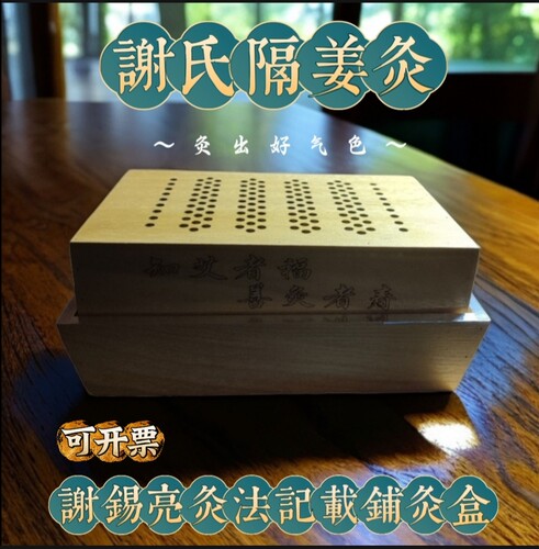 无烟隔姜铺灸盒家用新大铺灸便携式实木艾灸盒督脉脉灸具带钢网