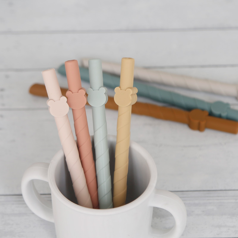 儿童硅胶吸管食品级可重复使用