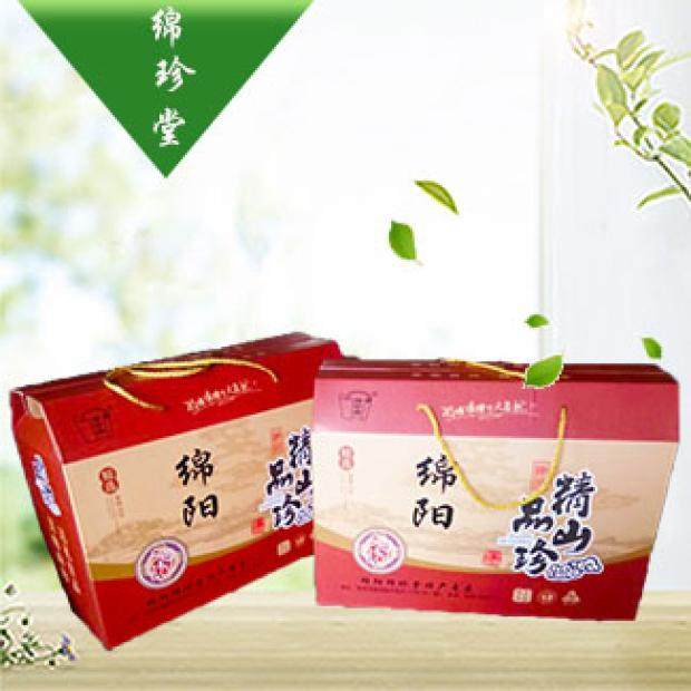 全国包邮绵阳特产平武木耳梓潼酥饼三台麦冬绵州九宝 礼盒绵珍堂