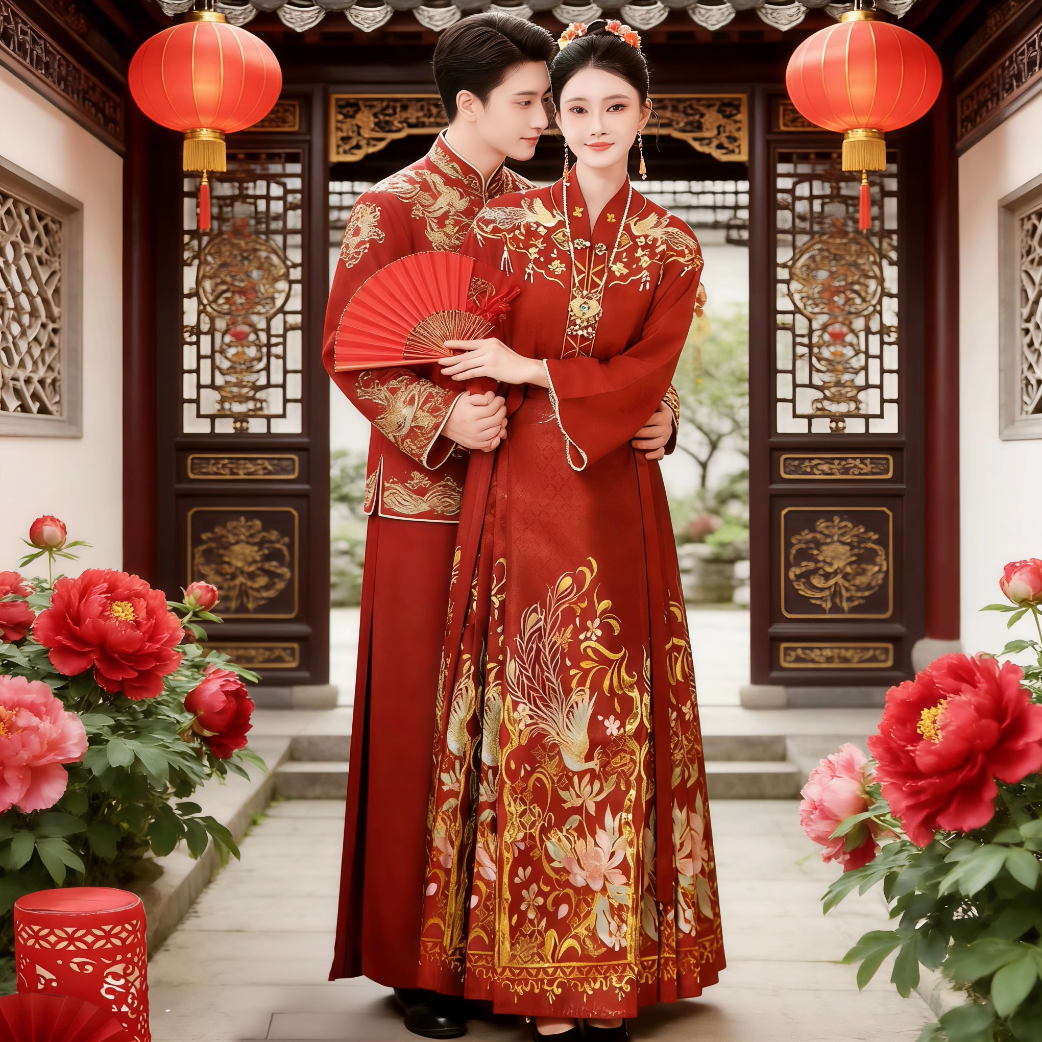 琴瑟和鸣大码敬酒服红色马面裙订婚汉服女刺绣织金新中式半身裙冬,女装/女士精品,汉服半身裙,淘宝优惠券,粉丝福利购,淘宝优惠卷