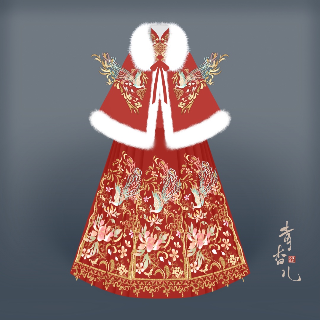 新中式原创仟禧大码敬酒服订婚服